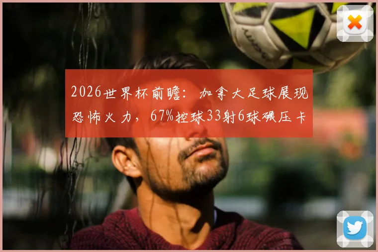 2026世界杯前瞻：加拿大足球展现恐怖火力，67%控球33射6球碾压卡塔尔，崛起背后有何秘密？