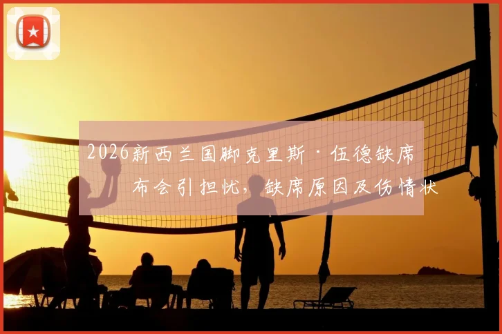 2026新西兰国脚克里斯·伍德缺席发布会引担忧,缺席原因及伤情状态最新分析