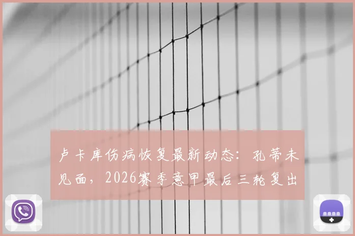 卢卡库伤病恢复最新动态：孔蒂未见面，2026赛季意甲最后三轮复出目标成焦点